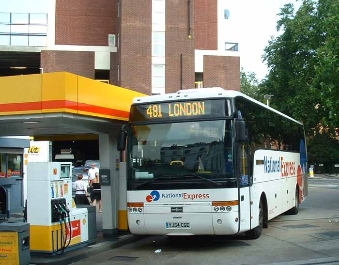 Galloways National Express DAF SB4000 Van Hool Alizee T9 YJ54CGE